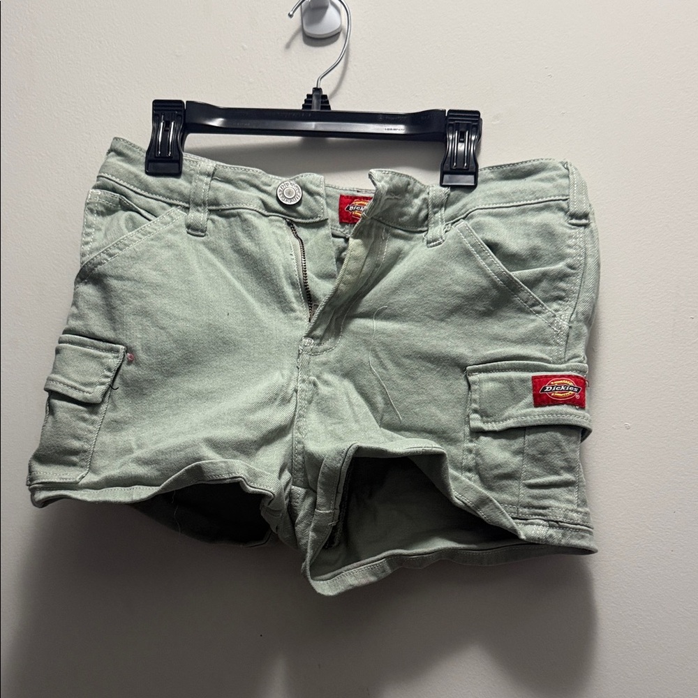 Dickies Women's Light Green Cargo Shorts